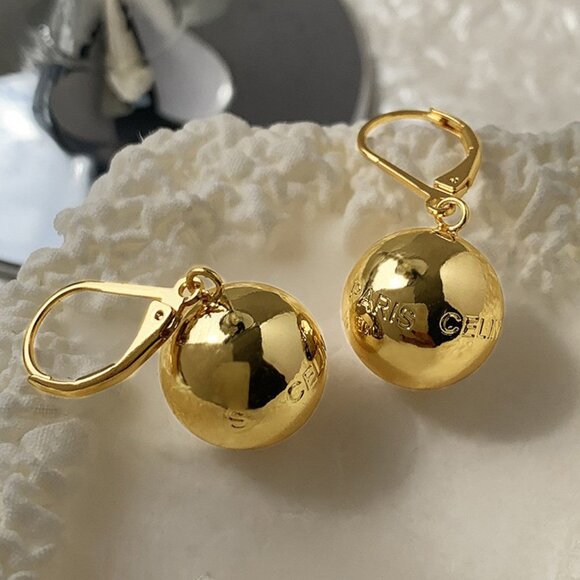 CELINE Ball Drop Earrings - Picture 1 of 3
